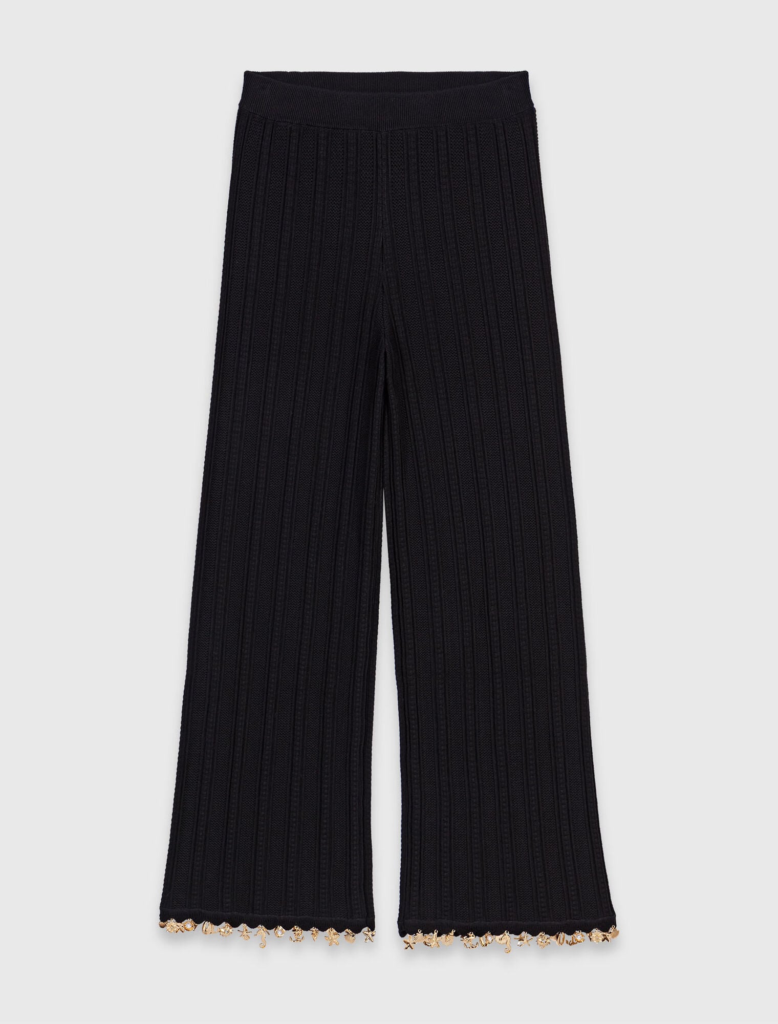 Jewelled knit trousers