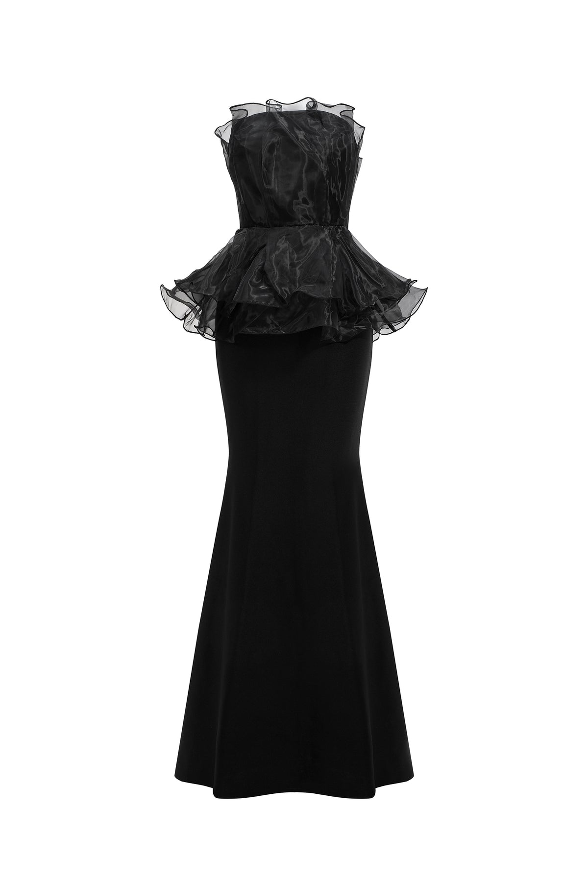 Oria Sleeveless Fishtail Bandage Maxi Dress