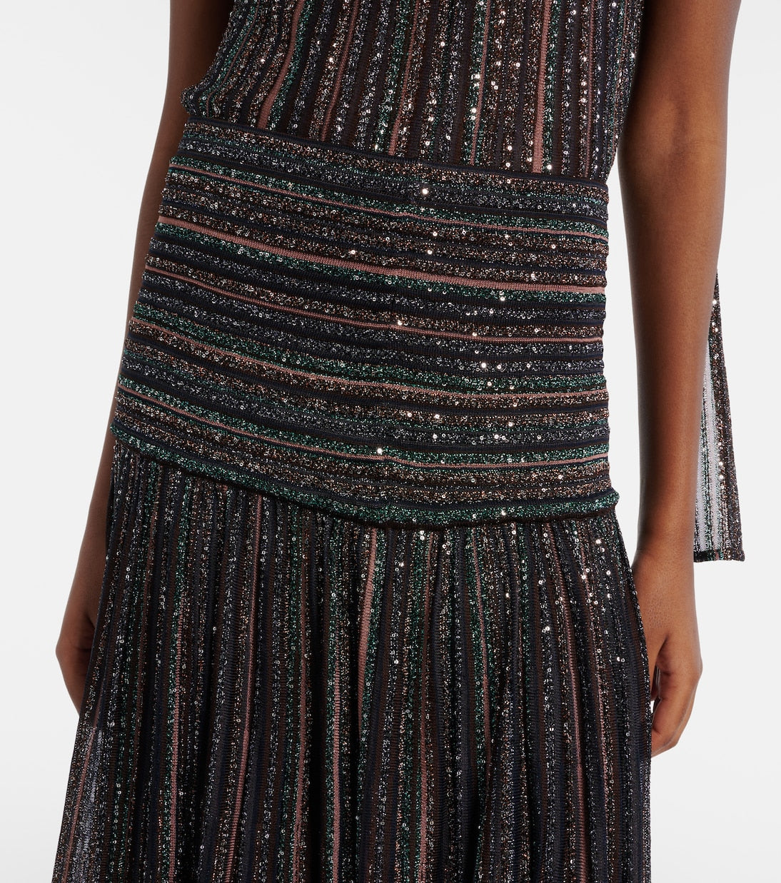 Sequined lamé maxi skirt | Missoni